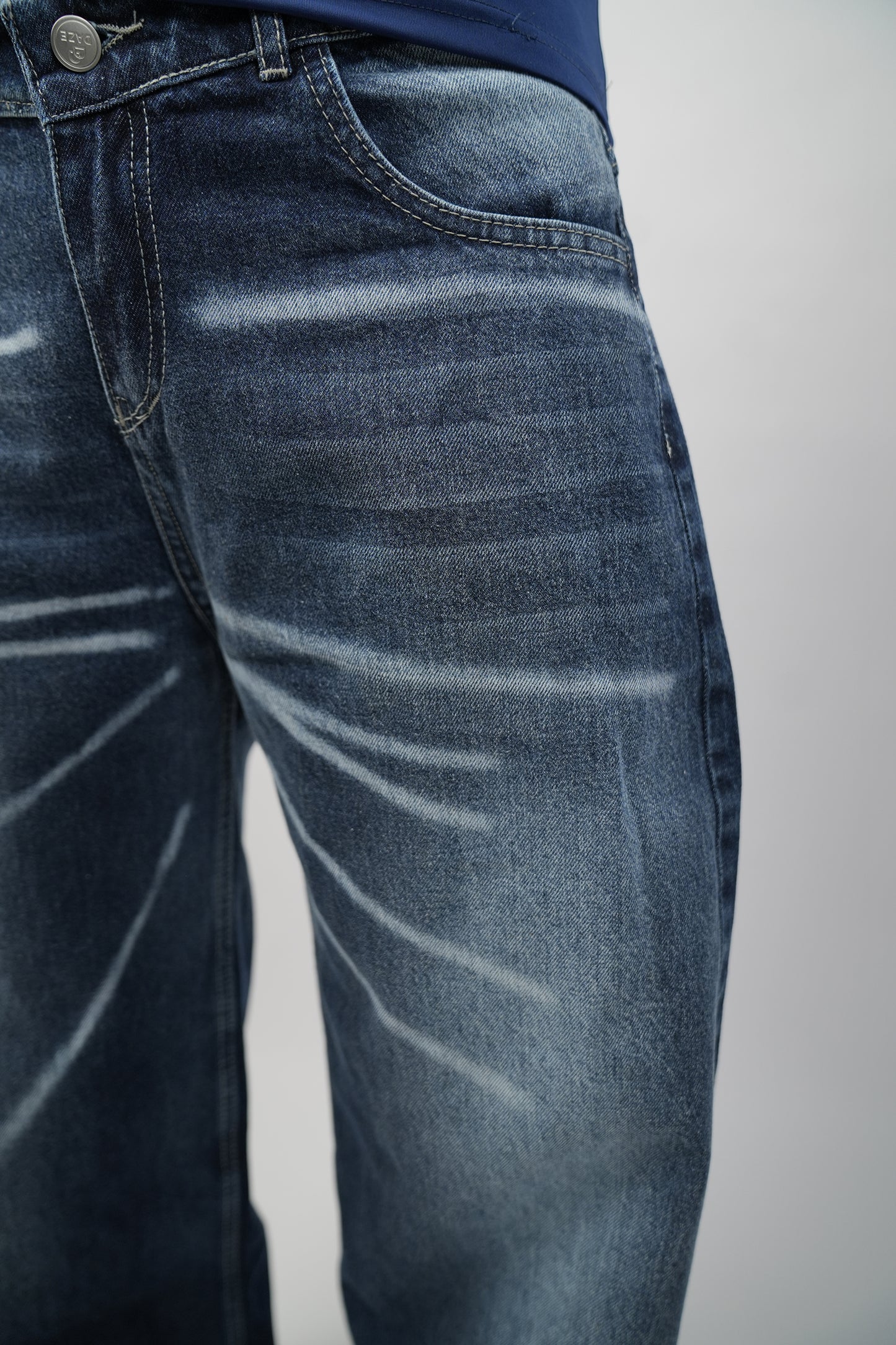 Dark Wide Leg Denim Pants