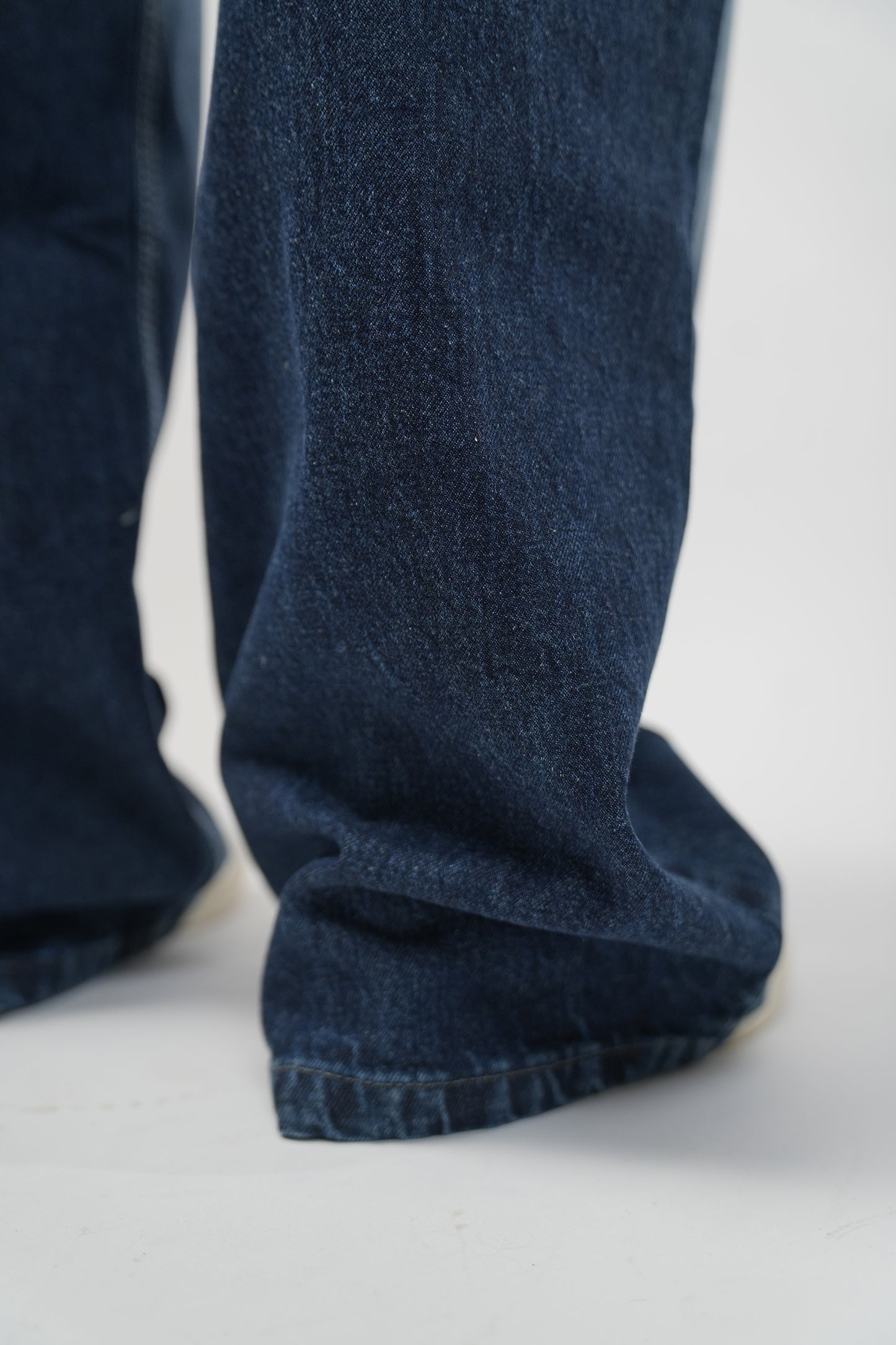 Dark Wide Leg Denim Pants
