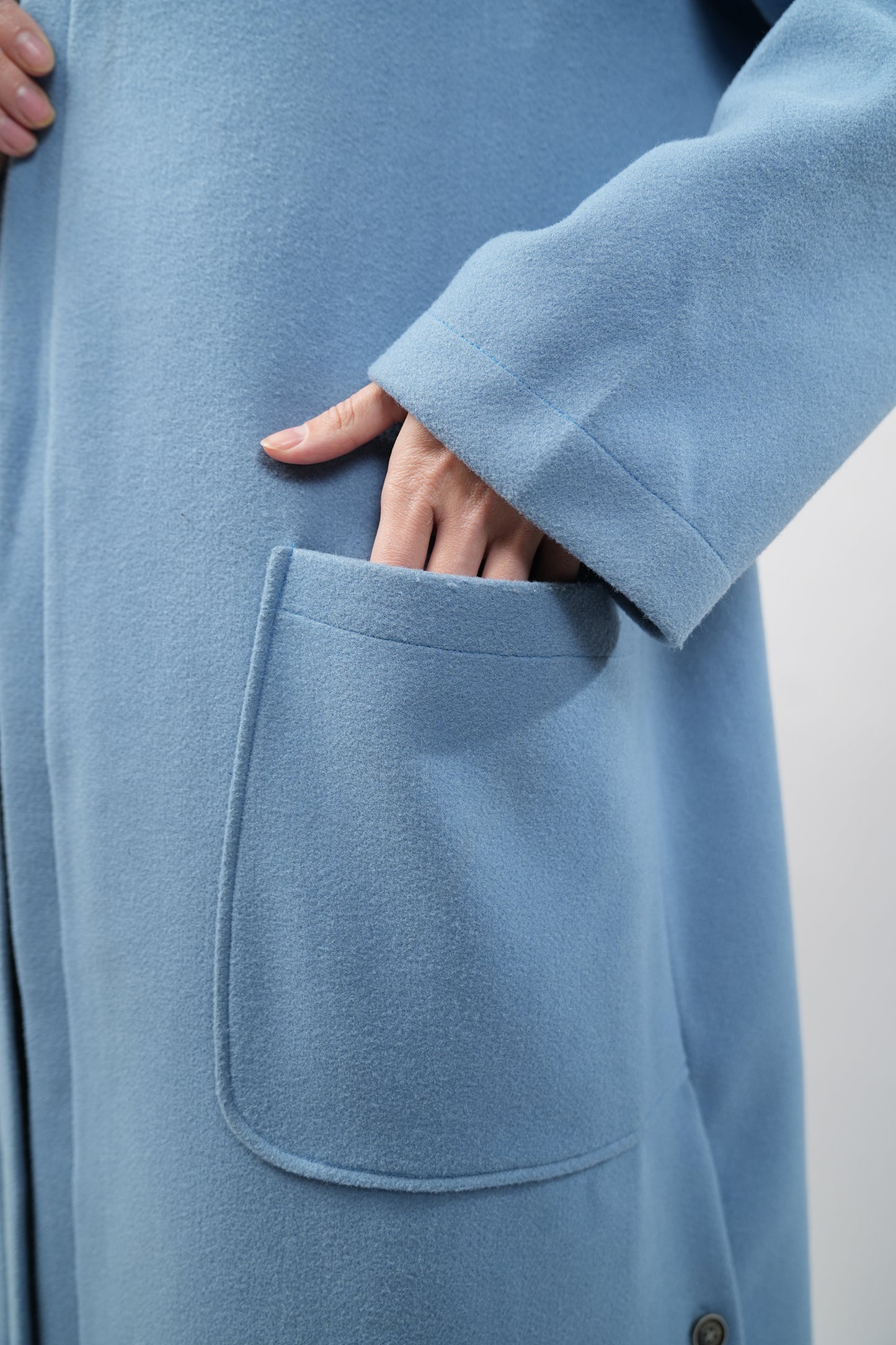 Long Baby Blue Coat