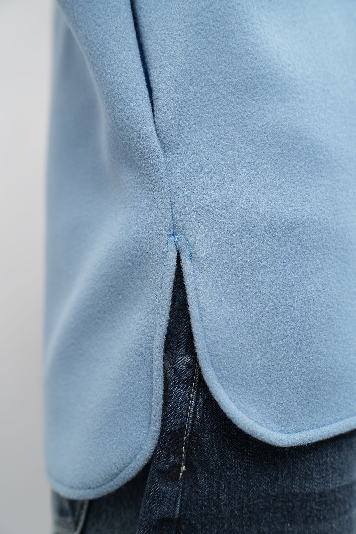 Woolen Baby Blue Chemise