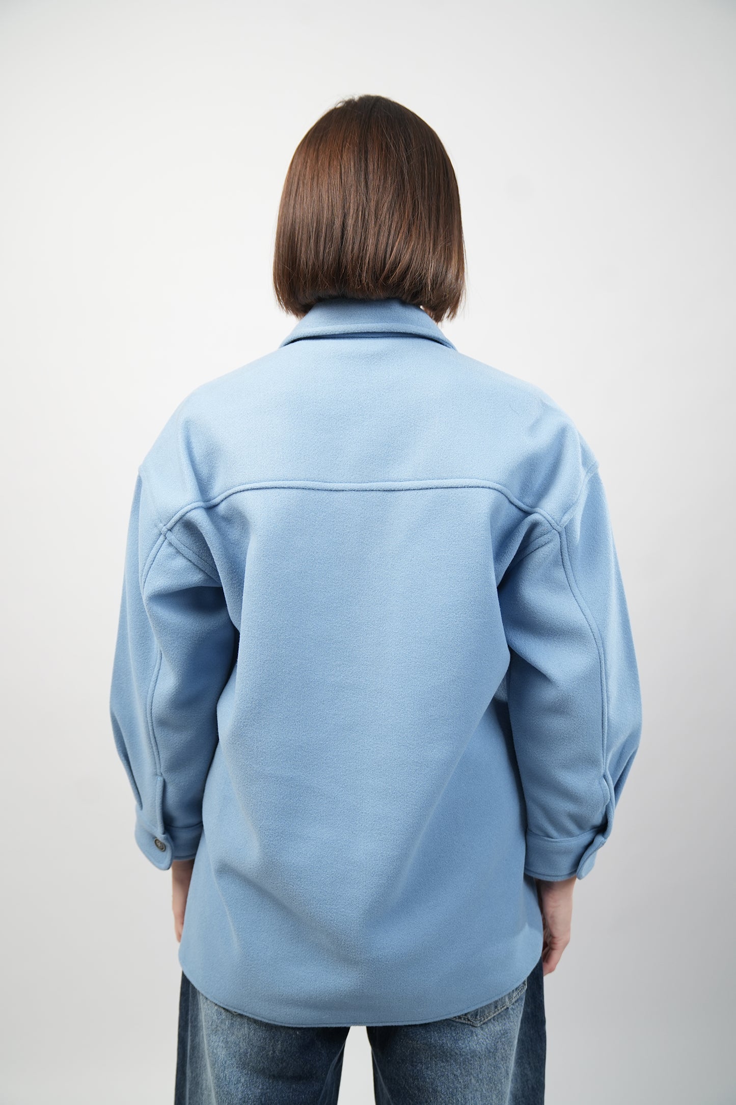 Woolen Baby Blue Chemise