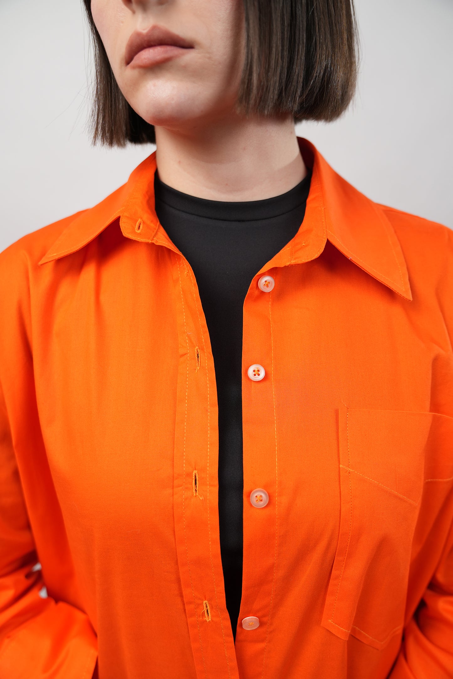 Long orange Chemise