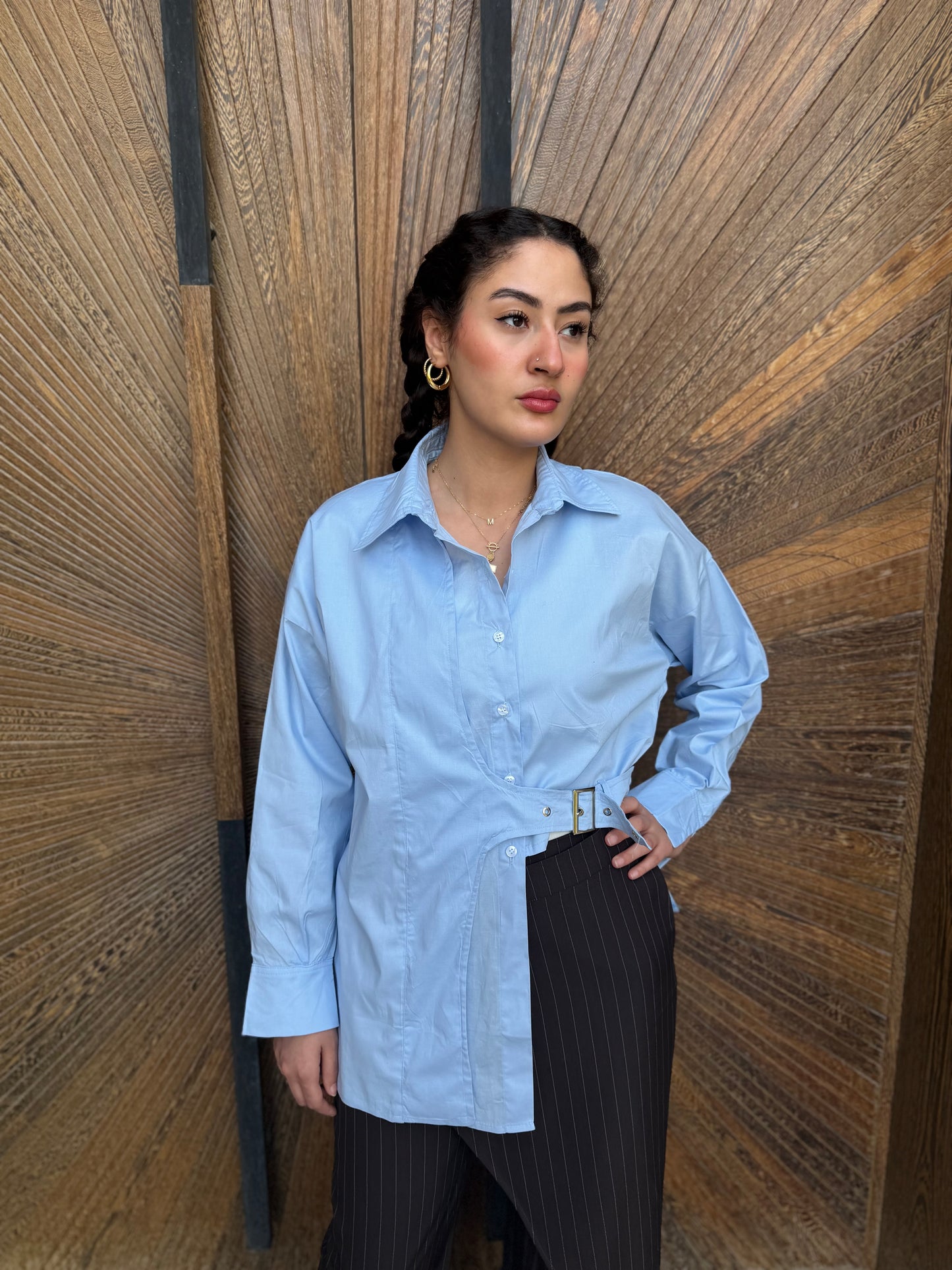 Belted Oversized Shirt ✨