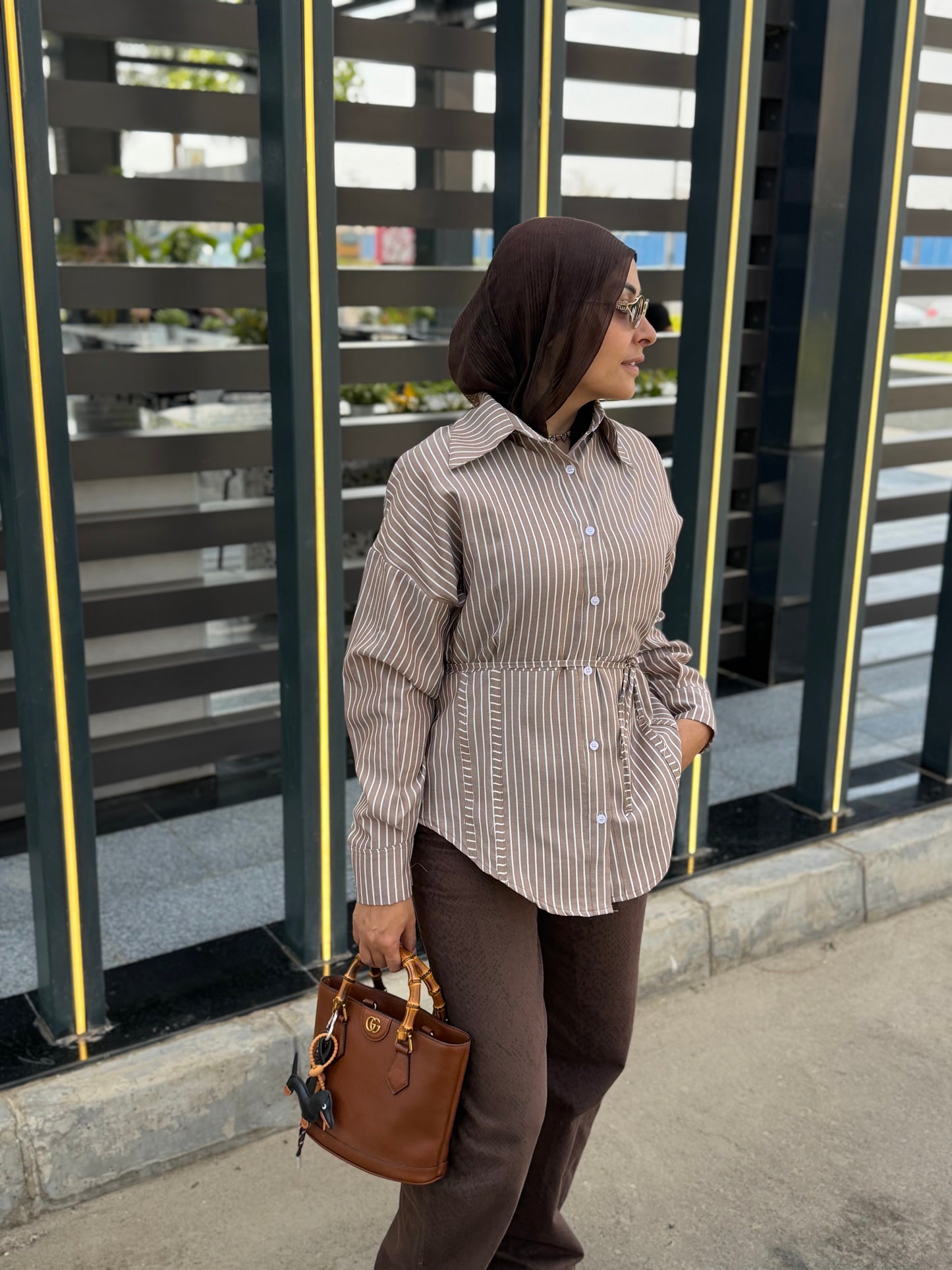 Waist-Tie Striped Shirt ✨