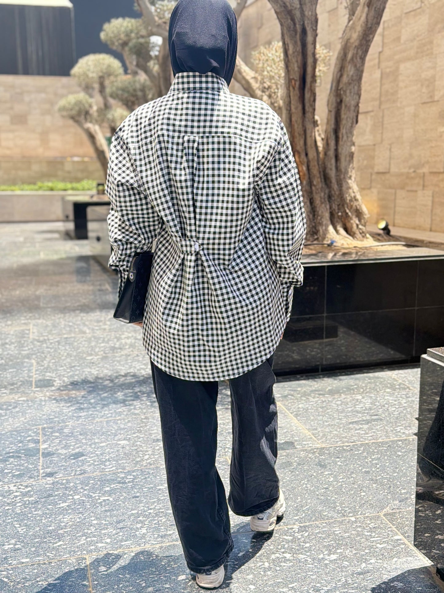 Checked Oversized Shirt