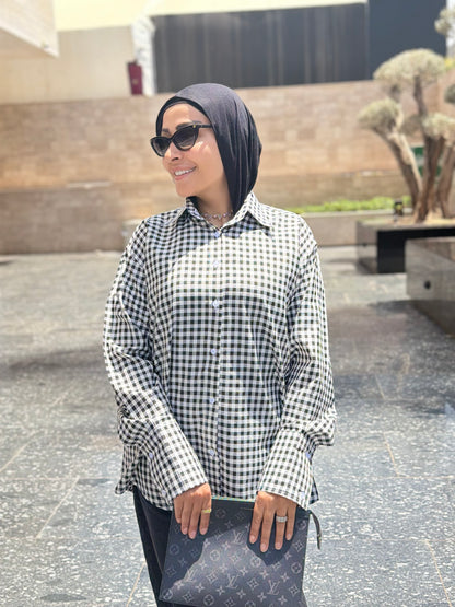 Checked Oversized Shirt