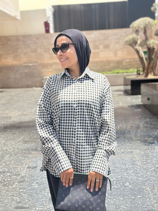Checked Oversized Shirt